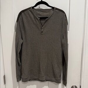 John Varvatos Olive Long Sleeve Henley